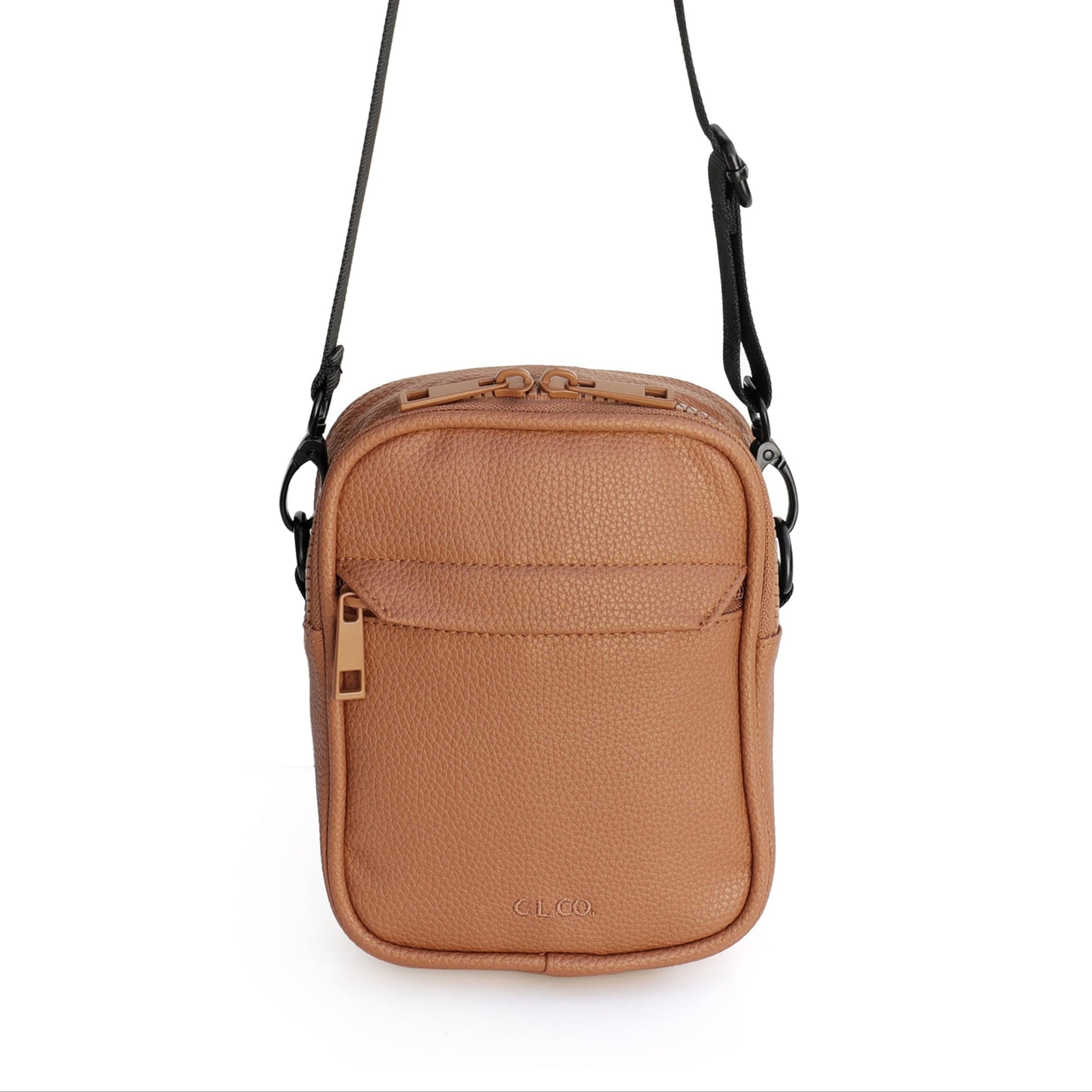 Crossbody Mini Caramel Front